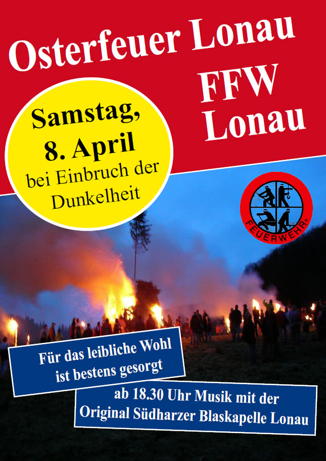 Osterfeuer Lonau 2023