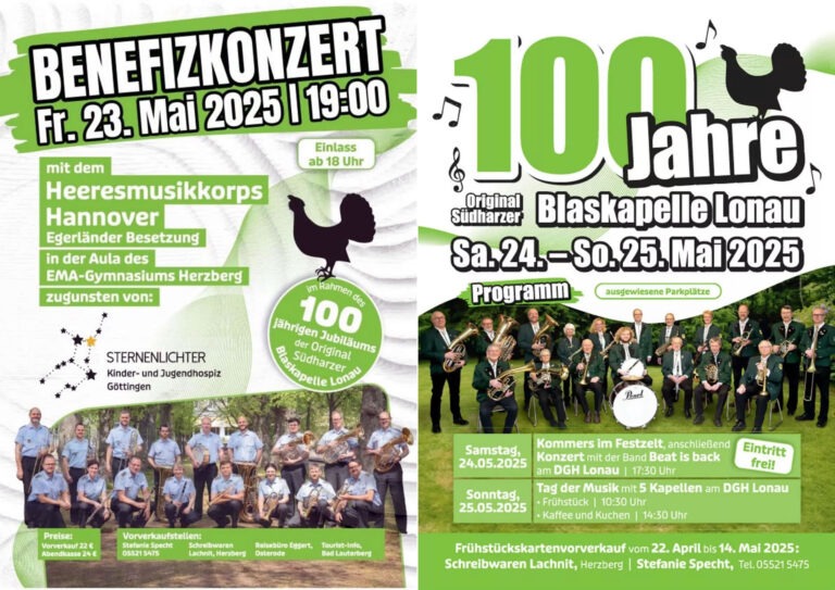 100jähriges Jubiläum der Original Südharzer Blaskapelle Lonau